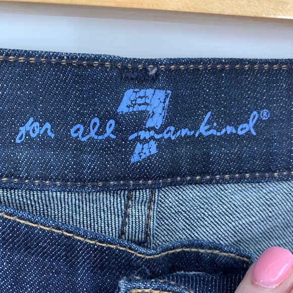 7 For All Mankind Crop Dojo Trouser Capri Sz 28 - Picture 4 of 10